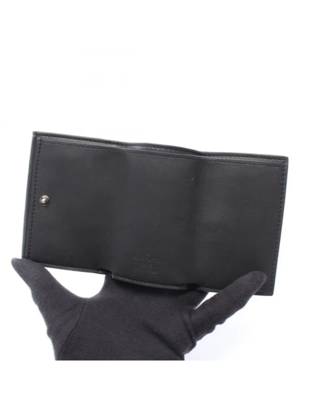 Louis Vuitton Trifold Wallet Discovery Compact Monogram Shadow Noir Leather